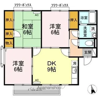 3DKの間取り画像
