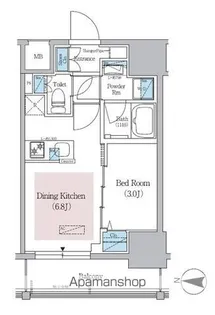 アーバネックス錦糸公園【602号室】の間取り