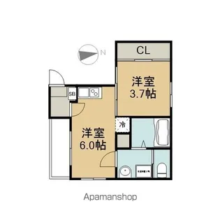 ハーモニーテラス上飯田通Ⅰ【3階】の間取り