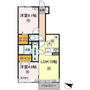 サンテラス A【1階】の間取り
