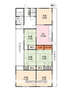 谷上ビル【2F号室】の間取り