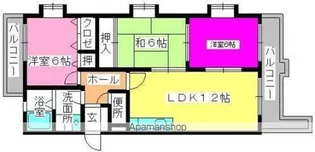 博多の森南【3階】の間取り