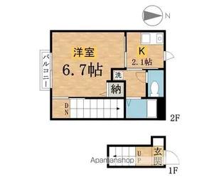 シェモアS【2階】の間取り