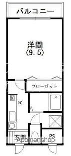 アルシェ浜松【405号室】の間取り