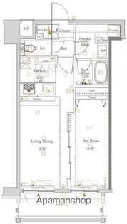 ヴァローレクオリタ浅草橋【7階】の間取り