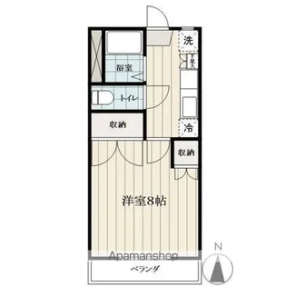 山形県山形市馬見ケ崎4丁目【アパート】の間取り