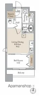 レジディア仙台北四番丁プレイス【13階】の間取り