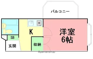 フリービング藤沢【5階】の間取り