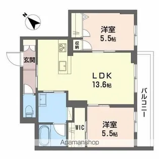 グランシア【1階】の間取り