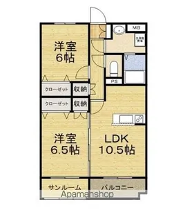 ポンラヴィ【303号室】の間取り