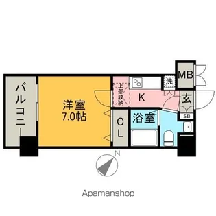 サヴォイブロードストリート【7階】の間取り