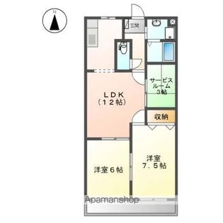 プリムローズ【1階】の間取り