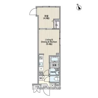 エルファーロ恵比寿【3階】の間取り