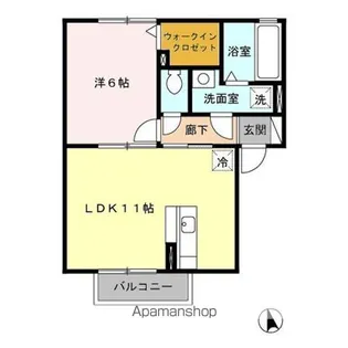 アビタシオン ジョワ【2階】の間取り