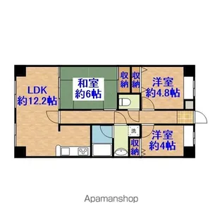 コスモ市原青葉台【609号室】の間取り