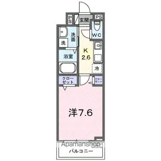 フィオーレ降松M&S【3階】の間取り