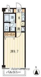 アペレス木太【3階】の間取り
