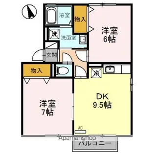 SUNHIME 雄【2階】の間取り