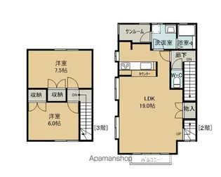 コーポエンジェルス【201号室】の間取り