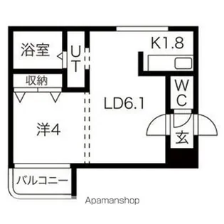 ル・ノール弐番館【4階】の間取り
