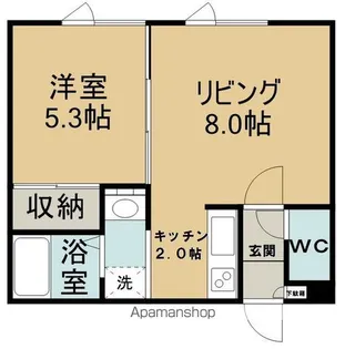 北海道網走市潮見4丁目【アパート】の間取り