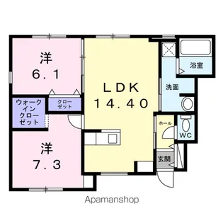 コモド【1階】の間取り