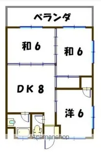 シャトレ宮城【303号室】の間取り