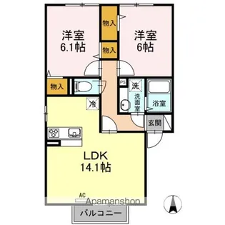 パークコート B【2階】の間取り