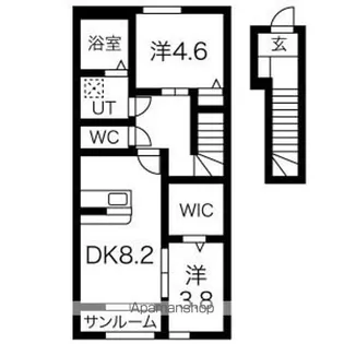 クレシェンテ【2階】の間取り