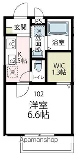 セレーヌ仲町台B【102号室号室】の間取り
