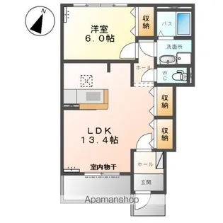 オアシス【1階】の間取り