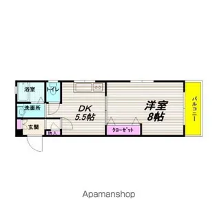 新栄プロパティー北野田Ⅱ【1階】の間取り