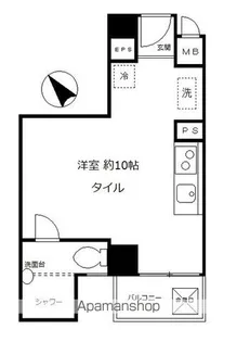 ソフトタウン赤坂310号室【3階】の間取り