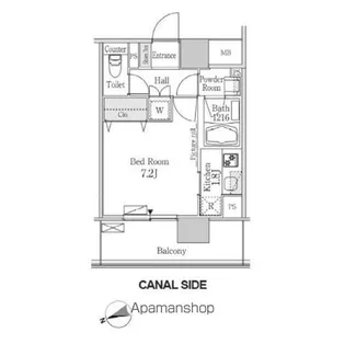 パークフラッツ芝浦【10階】の間取り