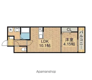 FREEDOM RESIDENCE堺大小路【204号室】の間取り