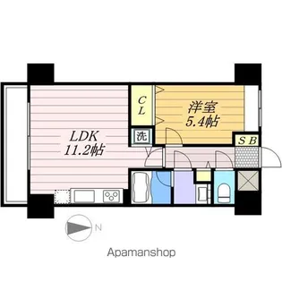 ウィルテラス千葉中央【9階】の間取り