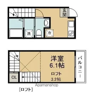 D−CASA文化町【1階】の間取り