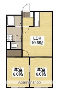 クレセント道三【3階】の間取り