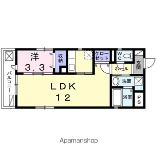 銀杏ハイツ立町【4階】の間取り