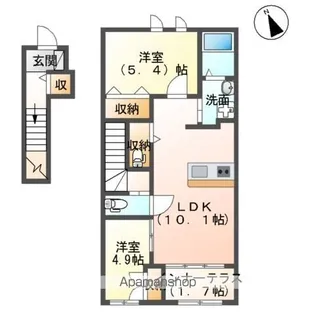 メゾンアーバンライフA【201号室】の間取り