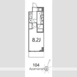 ティーステージジェイアール浜川崎【1階】の間取り