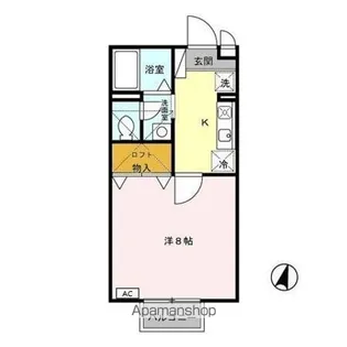 ヴィレッジタカミドー A【2階】の間取り