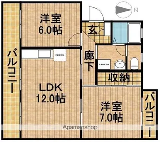 クレール21Ⅱ【3階】の間取り