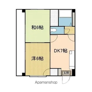 サンテラス束本【3階】の間取り