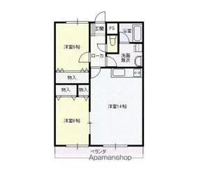 マンションK2B【303号室】の間取り