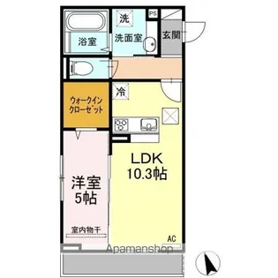 ラ・ヴォワ ラクテ【1階】の間取り