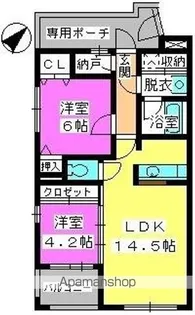 ビ・ザ・ビ・ランドⅡ【3階】の間取り