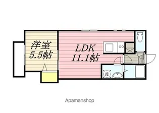 リテラ箱崎南Ⅰ【2階】の間取り