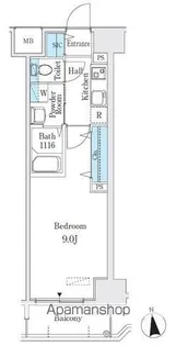 プレイズシード浄心【7階】の間取り