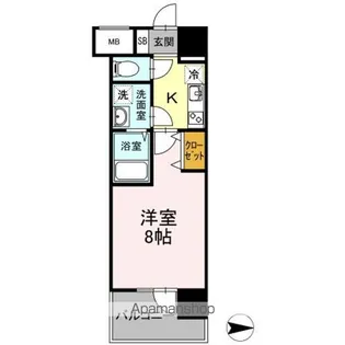 DーROOM早稲田【1階】の間取り